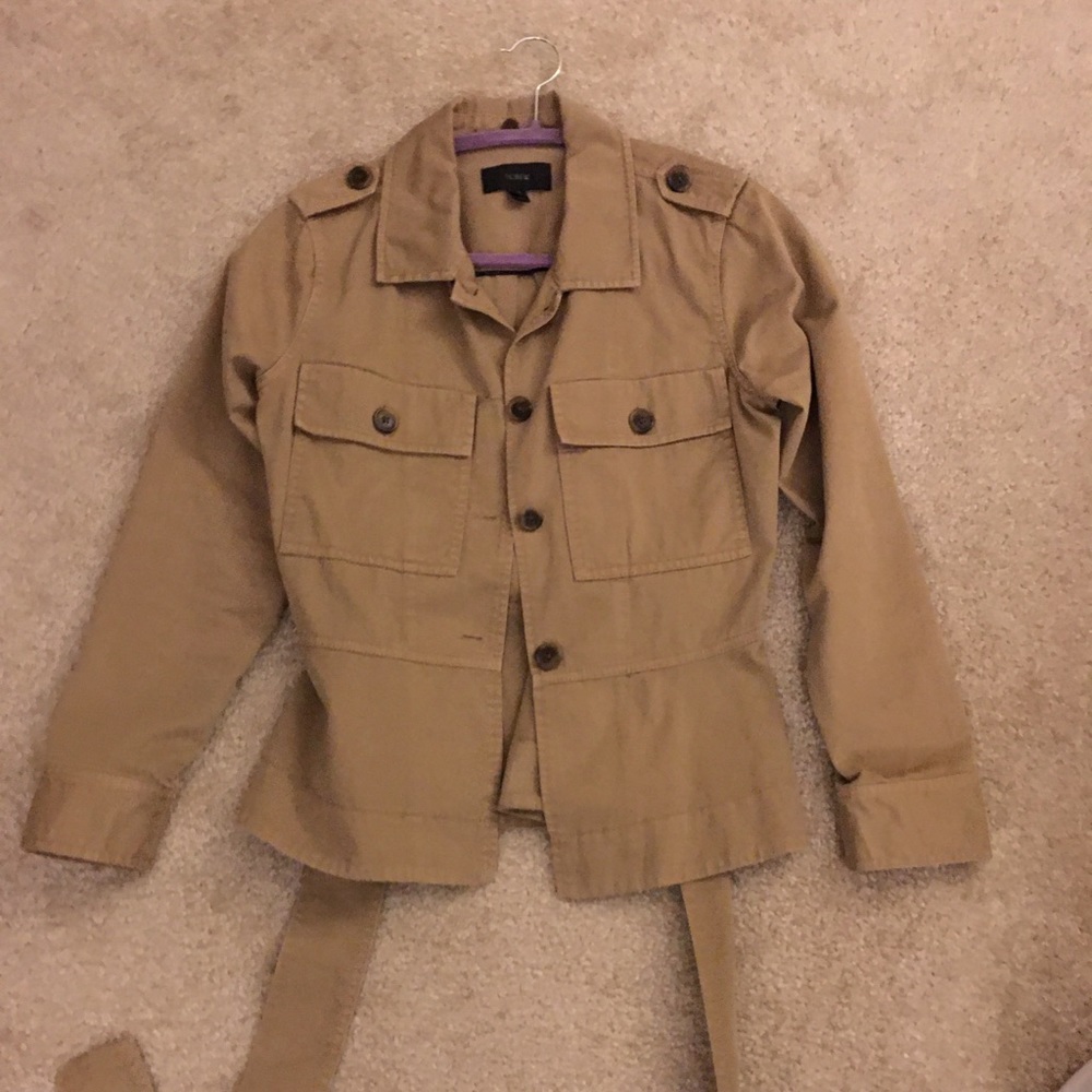 Jcrew Jacket Belted Lightweight - image 1